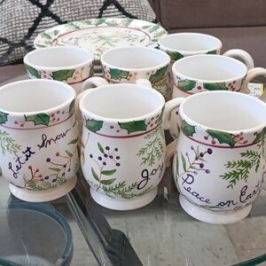 Vintage captiware cups and plates